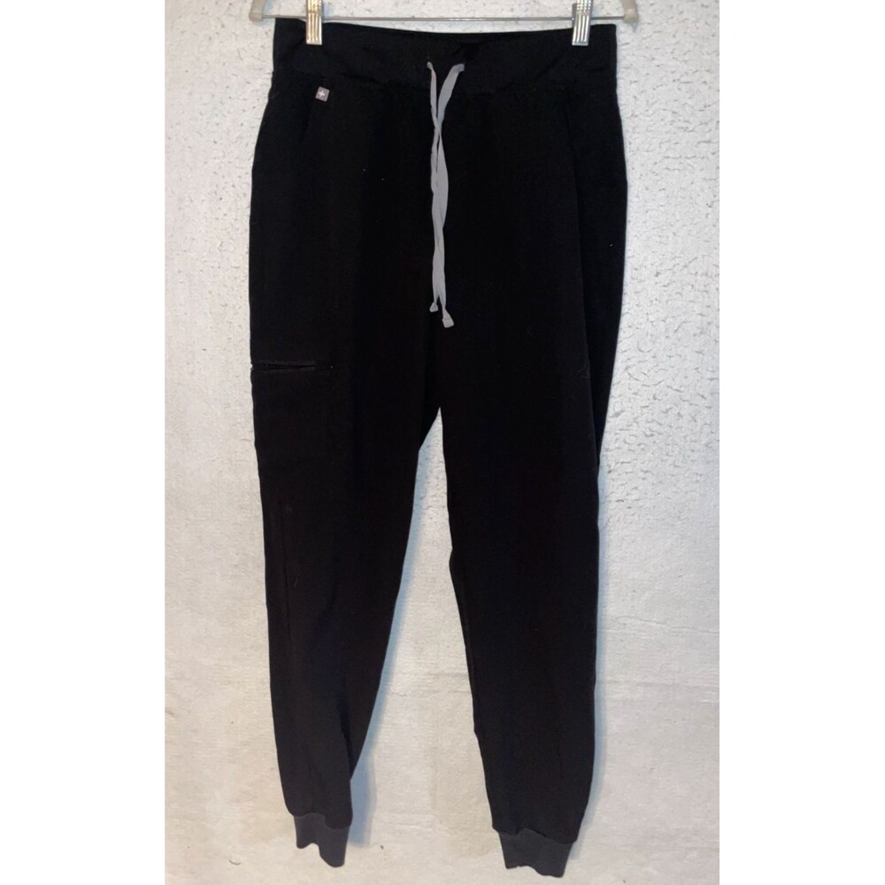 Figs Womens High Waist Zamora Scrub Pant Jogger Medical Nursing PO#4439 Black MT